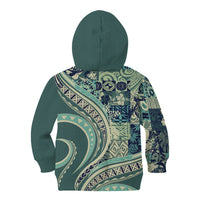 Hawaiian Hibiscus Tribal Vintage Motif Kid Hoodie Ver 1 LT9 - Polynesian Pride