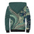 Hawaiian Hibiscus Tribal Vintage Motif Sherpa Hoodie Ver 1