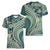 Hawaiian Hibiscus Tribal Vintage Motif Women V-Neck T-Shirt Ver 1