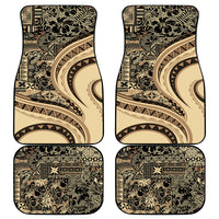 Hawaiian Hibiscus Tribal Vintage Motif Car Mats Ver 2 LT9 - Polynesian Pride