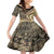 Hawaiian Hibiscus Tribal Vintage Motif Kid Short Sleeve Dress Ver 2