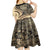 Hawaiian Hibiscus Tribal Vintage Motif Kid Short Sleeve Dress Ver 2