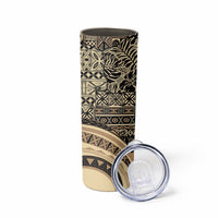Hawaiian Hibiscus Tribal Vintage Motif Skinny Tumbler Ver 2