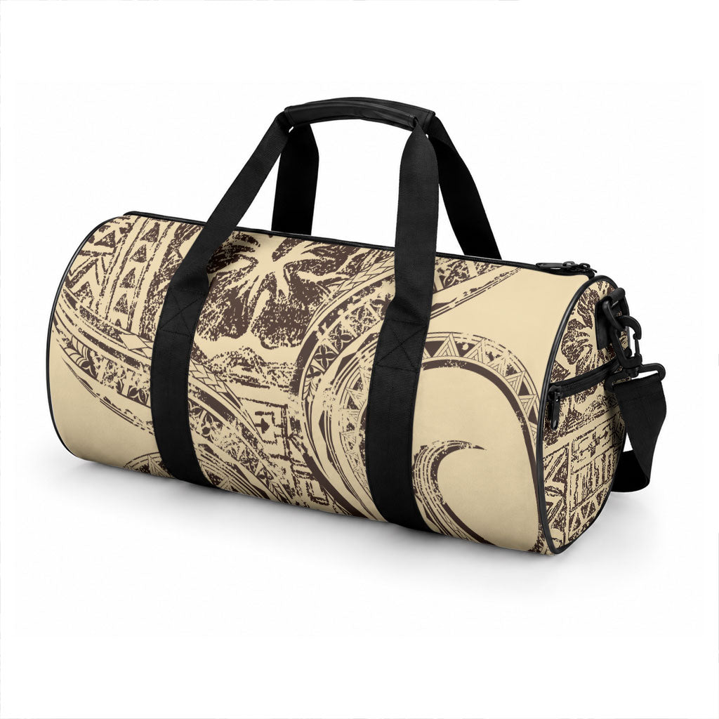 Hawaiian Hibiscus Tribal Vintage Motif Duffle Bag Ver 3 LT9 - Polynesian Pride