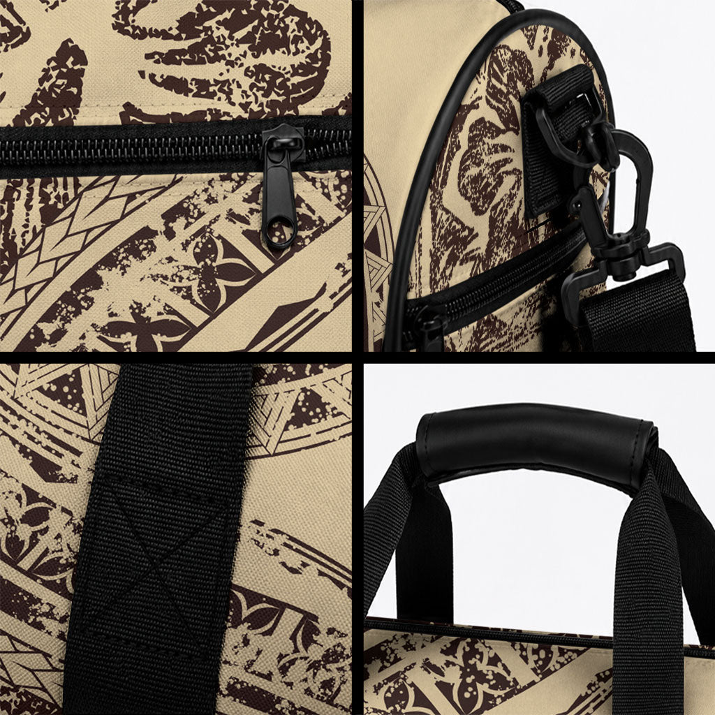 Hawaiian Hibiscus Tribal Vintage Motif Duffle Bag Ver 3 LT9 - Polynesian Pride