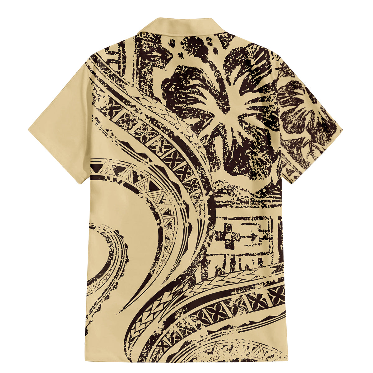 Hawaiian Hibiscus Tribal Vintage Motif Family Matching Mermaid Dress and Hawaiian Shirt Ver 3 LT9 - Polynesian Pride