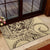 Hawaiian Hibiscus Tribal Vintage Motif Rubber Doormat Ver 3