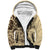 Hawaiian Hibiscus Tribal Vintage Motif Sherpa Hoodie Ver 3
