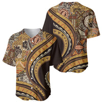 Hawaiian Hibiscus Tribal Vintage Motif Baseball Jersey Ver 4 LT9 - Polynesian Pride