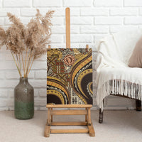 Hawaiian Hibiscus Tribal Vintage Motif Canvas Wall Art Ver 4 LT9 - Polynesian Pride