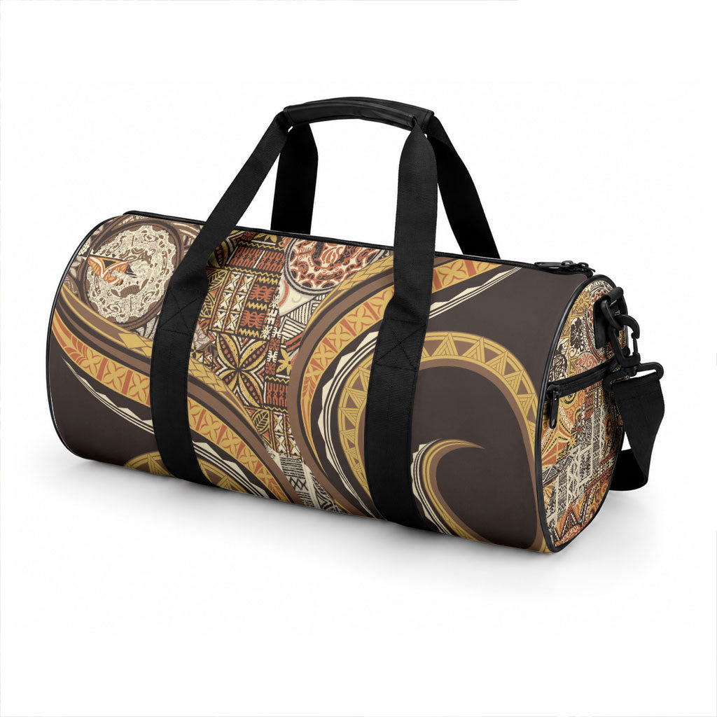 Hawaiian Hibiscus Tribal Vintage Motif Duffle Bag Ver 4 LT9 - Polynesian Pride