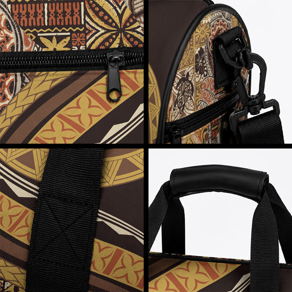 Hawaiian Hibiscus Tribal Vintage Motif Duffle Bag Ver 4 LT9 - Polynesian Pride