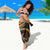 Hawaiian Hibiscus Tribal Vintage Motif Sarong Ver 4