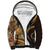 Hawaiian Hibiscus Tribal Vintage Motif Sherpa Hoodie Ver 4