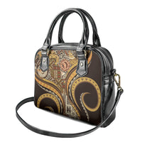 Hawaiian Hibiscus Tribal Vintage Motif Shoulder Handbag Ver 4 LT9 - Polynesian Pride
