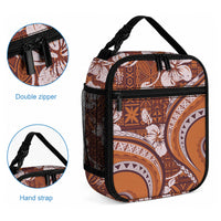 Hawaiian Hibiscus Tribal Vintage Motif Lunch Bag Ver 5 LT9 - Polynesian Pride