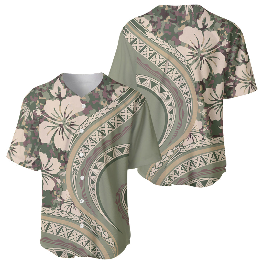 Hawaiian Hibiscus Tribal Vintage Motif Baseball Jersey Ver 6 LT9 - Polynesian Pride