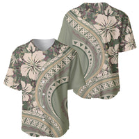 Hawaiian Hibiscus Tribal Vintage Motif Baseball Jersey Ver 6 LT9 - Polynesian Pride