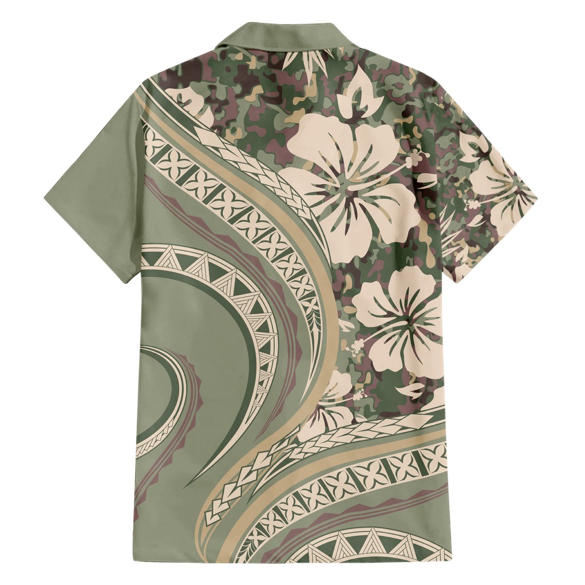 Hawaiian Hibiscus Tribal Vintage Motif Hawaiian Shirt Ver 6