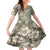 Hawaiian Hibiscus Tribal Vintage Motif Kid Short Sleeve Dress Ver 6