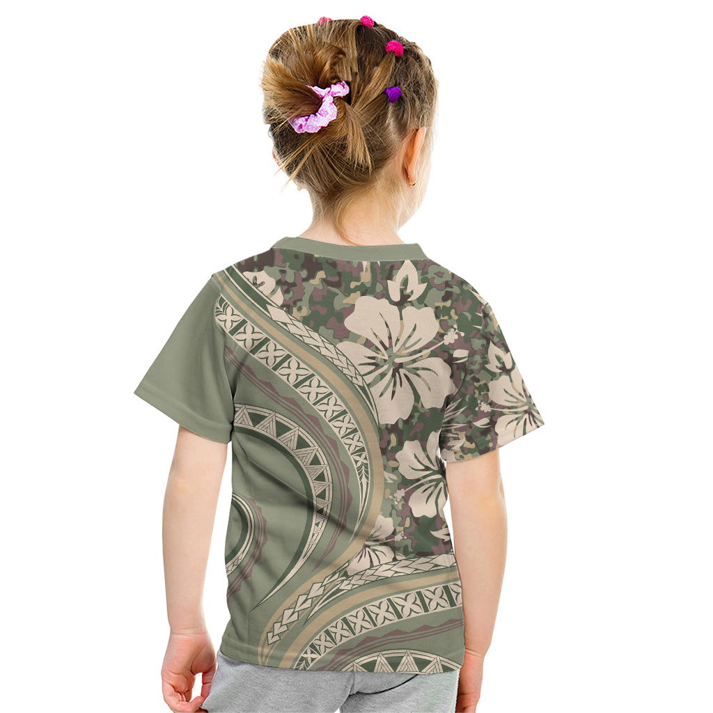 Hawaiian Hibiscus Tribal Vintage Motif Kid T Shirt Ver 6