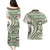 Hawaiian Hibiscus Tribal Vintage Motif Couples Matching Puletasi and Hawaiian Shirt Ver 7