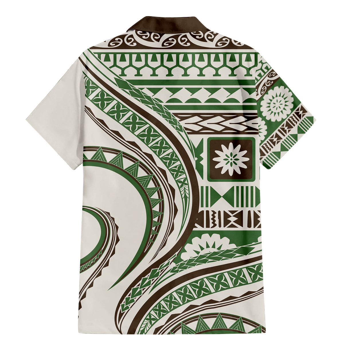 Hawaiian Hibiscus Tribal Vintage Motif Family Matching Mermaid Dress and Hawaiian Shirt Ver 7 LT9 - Polynesian Pride
