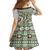 Hawaiian Hibiscus Tribal Vintage Motif Family Matching Off The Shoulder Long Sleeve Dress and Hawaiian Shirt Ver 7 LT9 - Polynesian Pride
