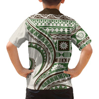 Hawaiian Hibiscus Tribal Vintage Motif Family Matching Puletasi and Hawaiian Shirt Ver 7 LT9 - Polynesian Pride