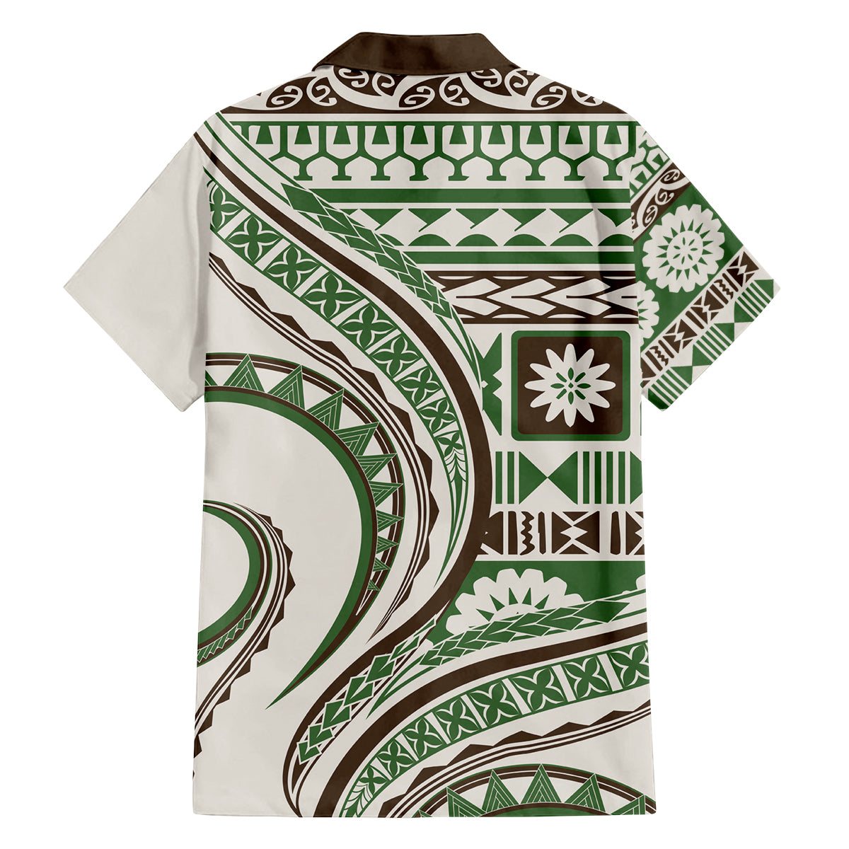 Hawaiian Hibiscus Tribal Vintage Motif Family Matching Summer Maxi Dress and Hawaiian Shirt Ver 7 LT9 - Polynesian Pride