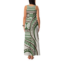 Hawaiian Hibiscus Tribal Vintage Motif Family Matching Tank Maxi Dress and Hawaiian Shirt Ver 7 LT9 - Polynesian Pride
