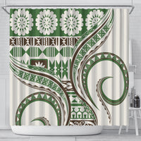 Hawaiian Hibiscus Tribal Vintage Motif Shower Curtain Ver 7 LT9 - Polynesian Pride