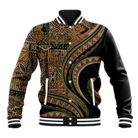 Hawaiian Hibiscus Tribal Vintage Motif Baseball Jacket Ver 8