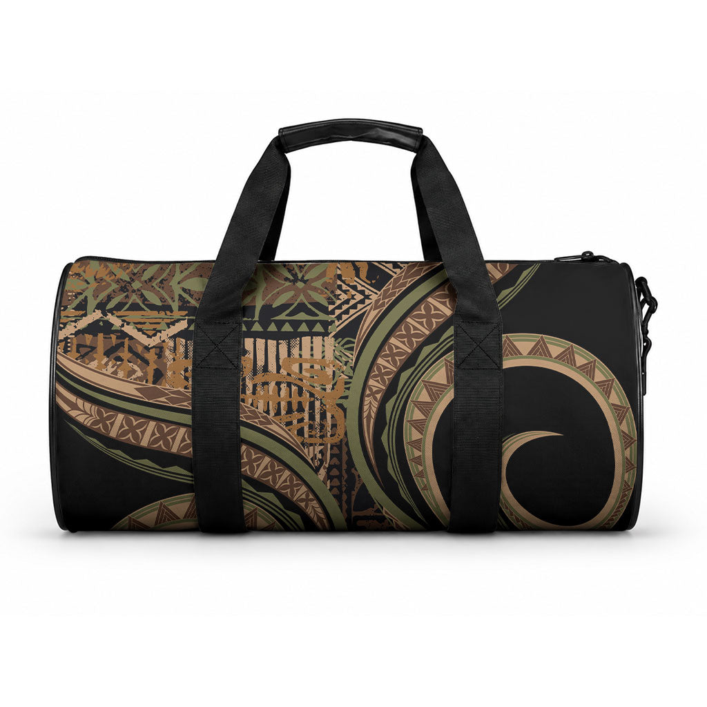 Hawaiian Hibiscus Tribal Vintage Motif Duffle Bag Ver 8 LT9 One size Brown - Polynesian Pride