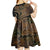 Hawaiian Hibiscus Tribal Vintage Motif Kid Short Sleeve Dress Ver 8