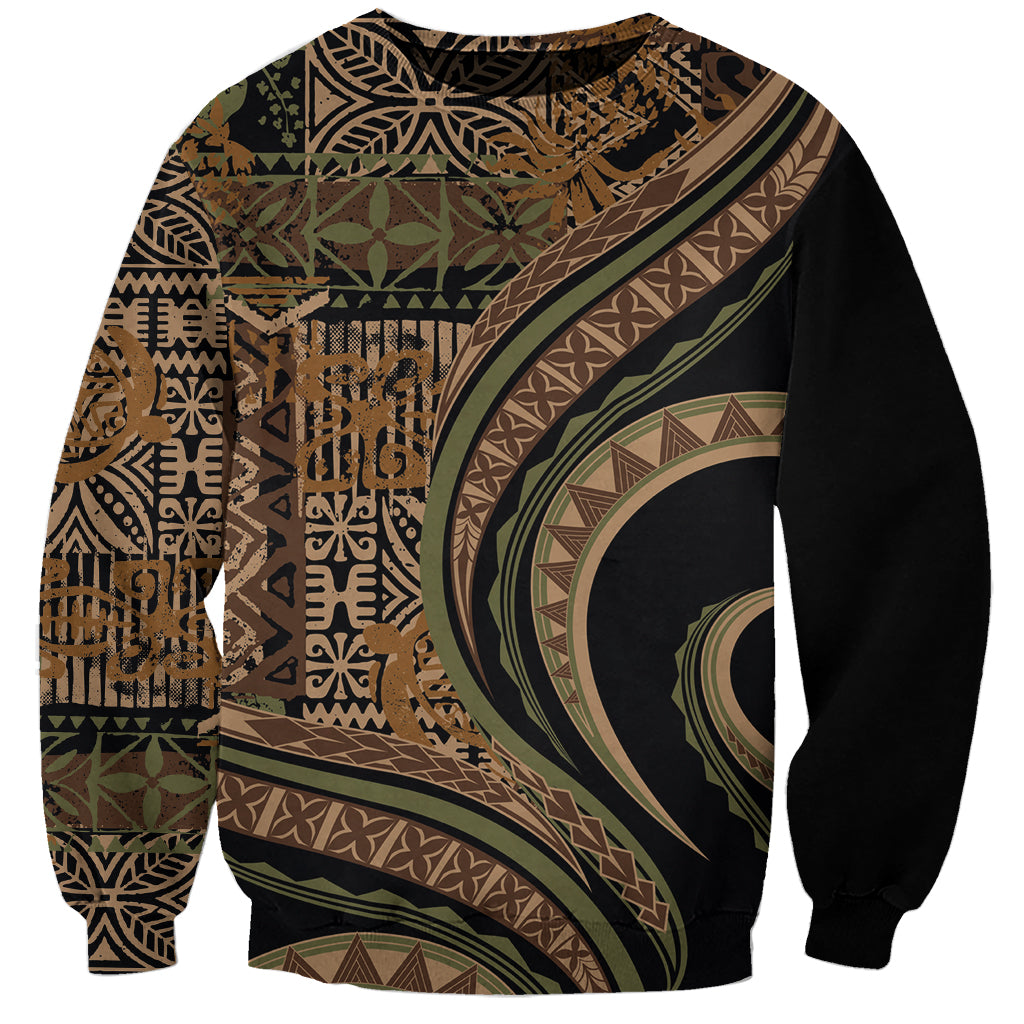 Hawaiian Hibiscus Tribal Vintage Motif Sweatshirt Ver 8