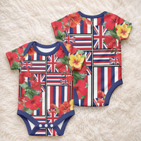 Hawaii Hibiscus Lei Baby Onesie Hawaiian Flag Motif LT9 - Polynesian Pride