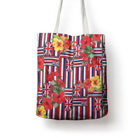 Hawaii Hibiscus Lei Tote Bag Hawaiian Flag Motif