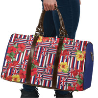 Hawaii Hibiscus Lei Travel Bag Hawaiian Flag Motif