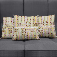 Hawaii Lokelani Pikake Lei Pillow Cover Hawaiian Flag Motif