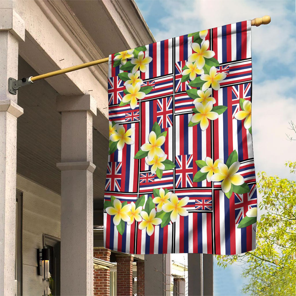Hawaii Plumeria Lei Garden Flag Hawaiian Flag Motif