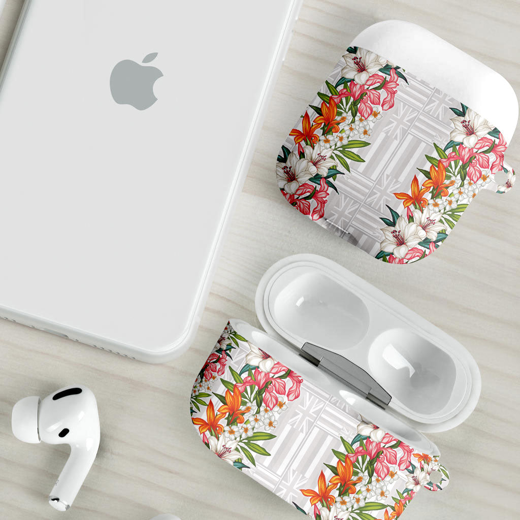 Hawaii Tropical Twist Lei AirPods Case Hawaiian Flag Motif