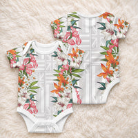 Hawaii Tropical Twist Lei Baby Onesie Hawaiian Flag Motif LT9 - Polynesian Pride