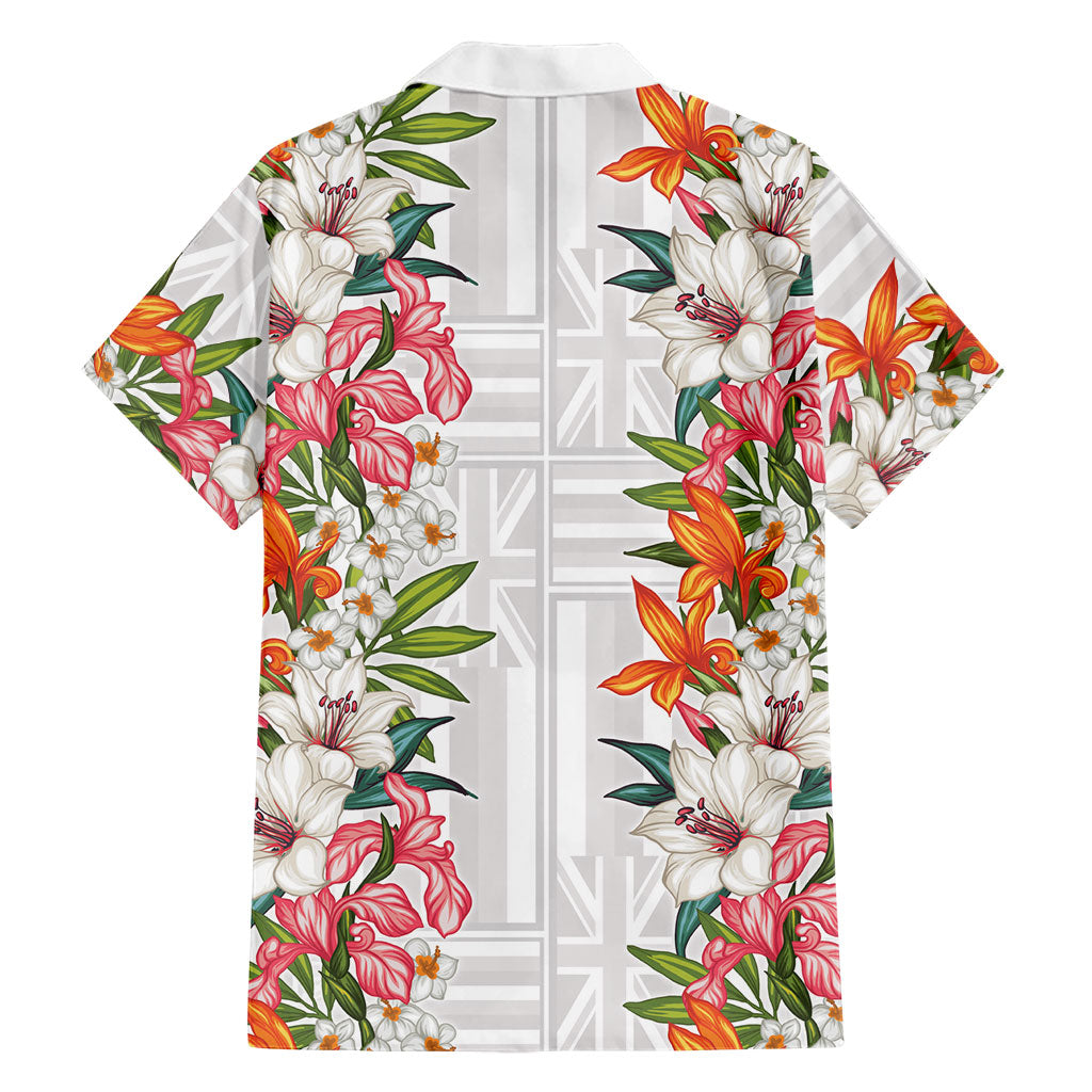 Hawaii Tropical Twist Lei Hawaiian Shirt Hawaiian Flag Motif
