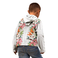Hawaii Tropical Twist Lei Kid Hoodie Hawaiian Flag Motif