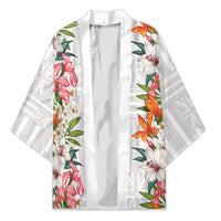 Hawaii Tropical Twist Lei Kimono Hawaiian Flag Motif