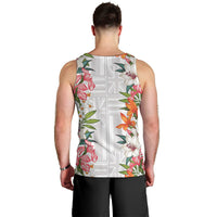 Hawaii Tropical Twist Lei Men Tank Top Hawaiian Flag Motif