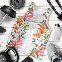 Hawaii Tropical Twist Lei Men Tank Top Hawaiian Flag Motif