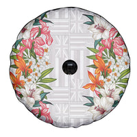 Hawaii Tropical Twist Lei Spare Tire Cover Hawaiian Flag Motif