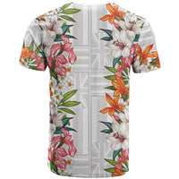 Hawaii Tropical Twist Lei T Shirt Hawaiian Flag Motif